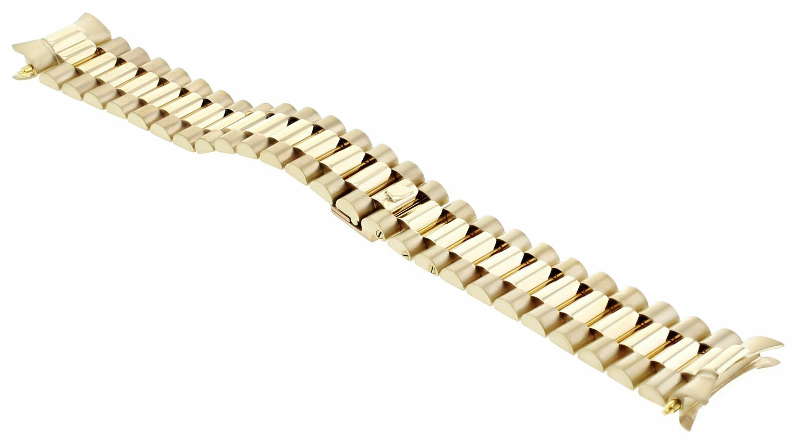 19MM 14K YELLOW GOLD PRESIDENT WATCH BAND FOR ROLEX 34MM DATE 15037, 15038, 1523