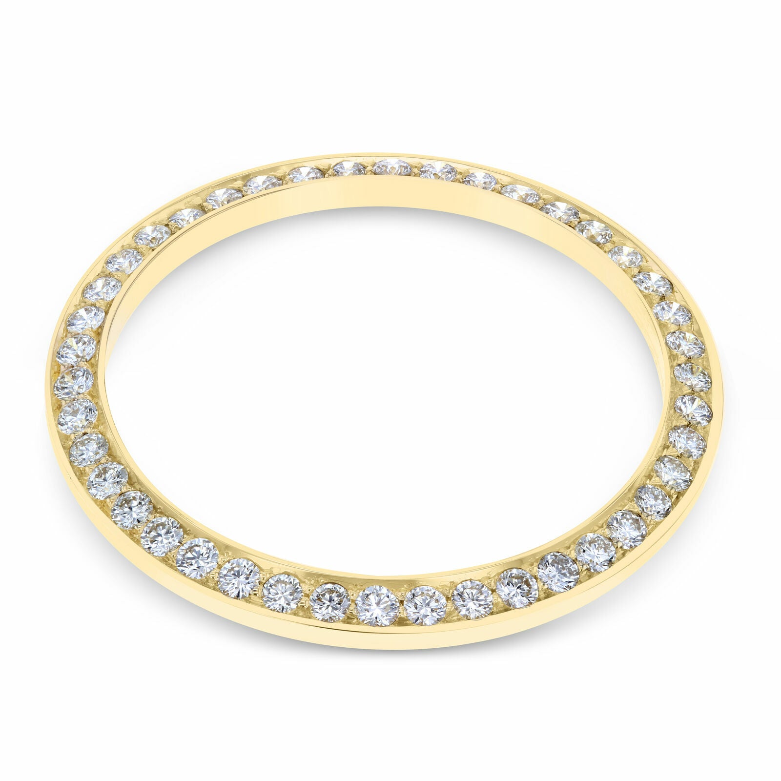MEN 2CT BEAD SET DIAMOND BEZEL 14KY FOR ROLEX DATEJUST, PRESIDENT 36MM WATCH