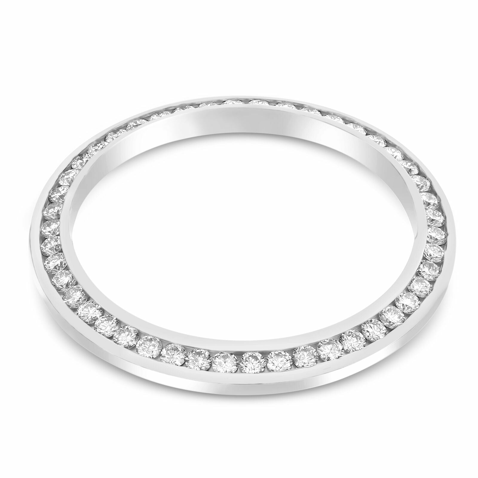 MIDSIZE 1.40CT CHANNEL SET DIAMOND BEZEL 14KW FOR ROLEX MIDSIZE 31MM WATCH