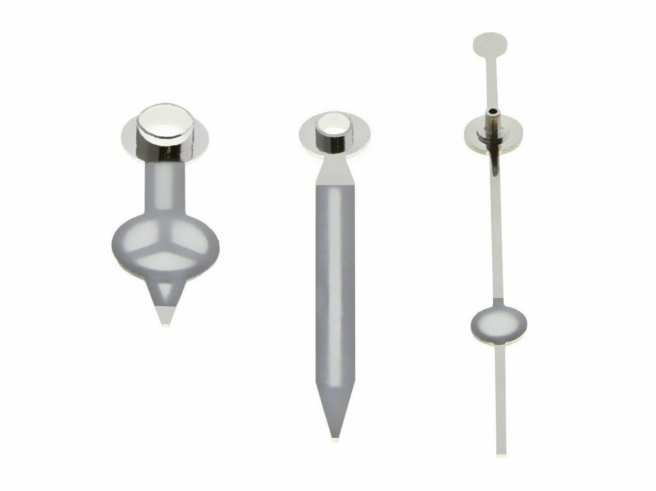 WATCH HANDS FOR ROLEX SUBMARINER 3035/3135 SILVER STEEL FITS 16610, 16800