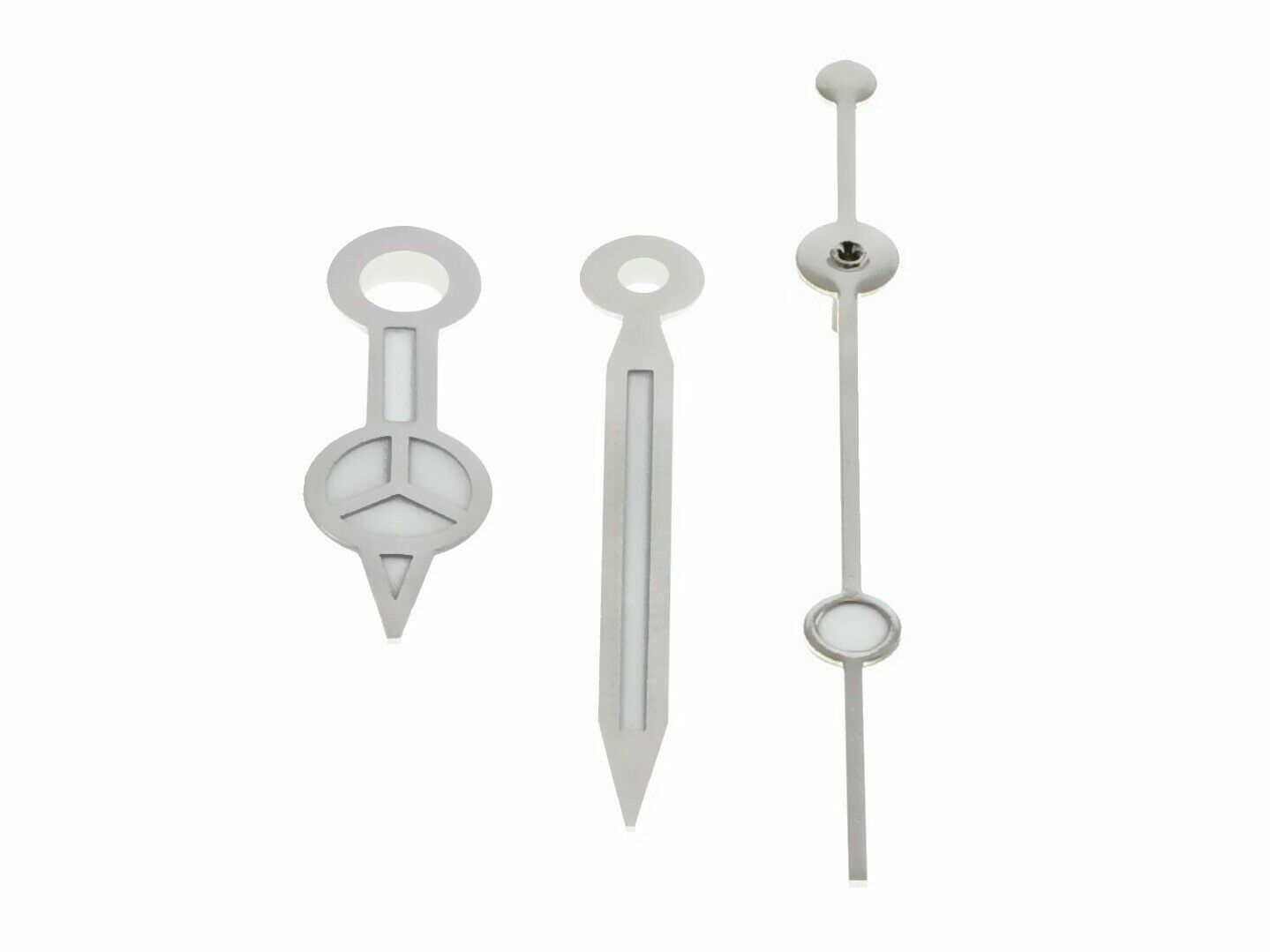 WATCH HANDS FOR ROLEX SUBMARINER 3035/3135 SILVER STEEL FITS 16610, 16800