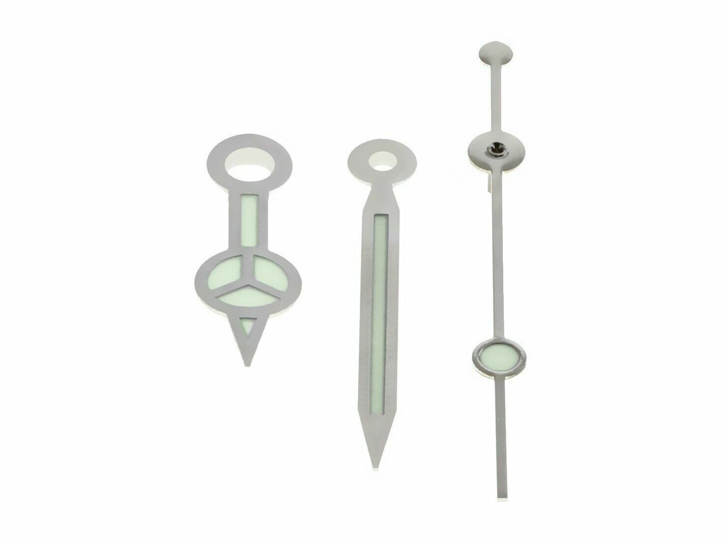 WATCH HANDS FOR ROLEX SUBMARINER 3035/3135 SILVER STEEL FITS 16610, 16800