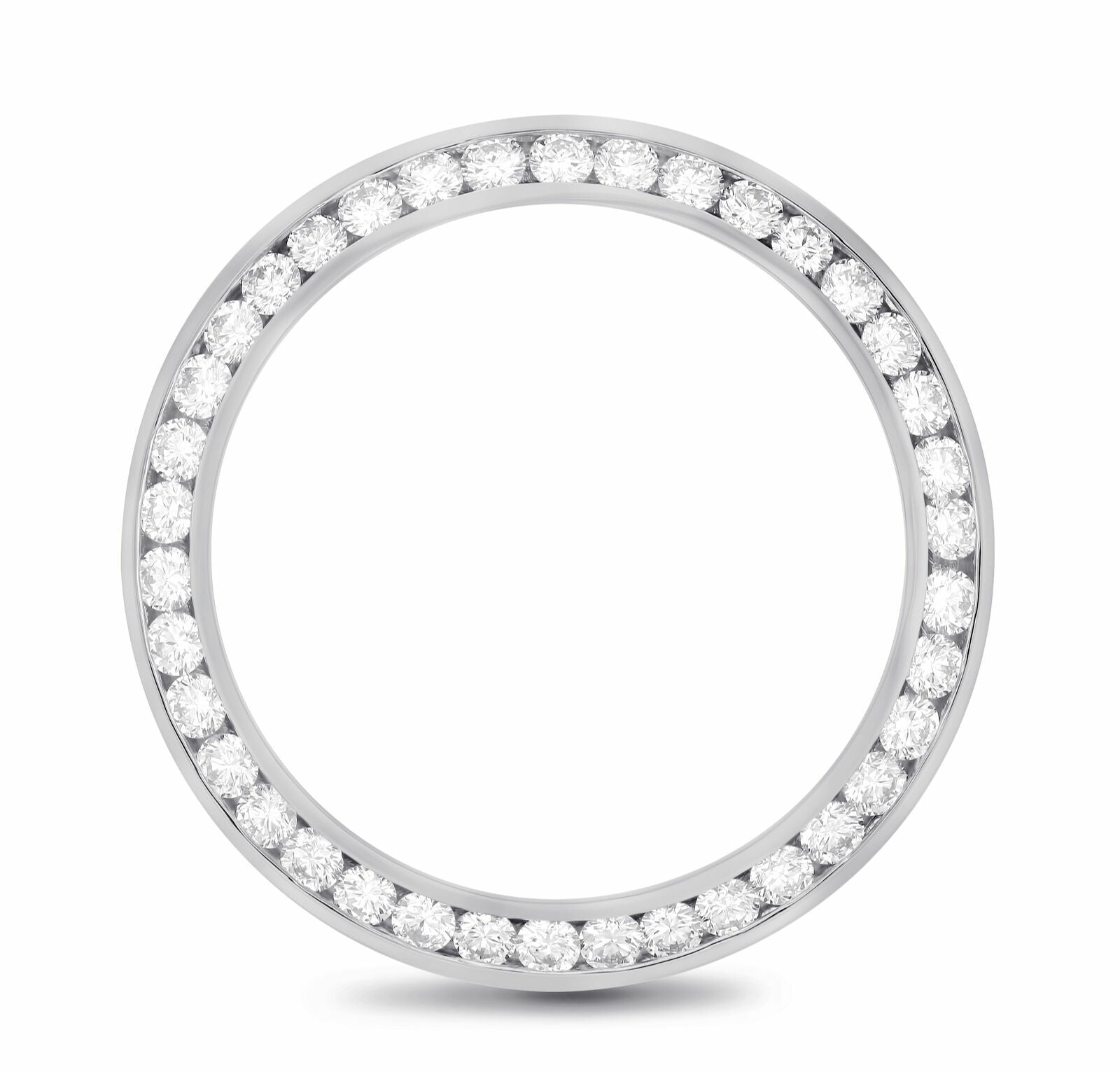 MIDSIZE GOLD 2.20CT CHANNEL NATURAL DIAMOND BEZEL 14K ROLEX 78266 78286 68159
