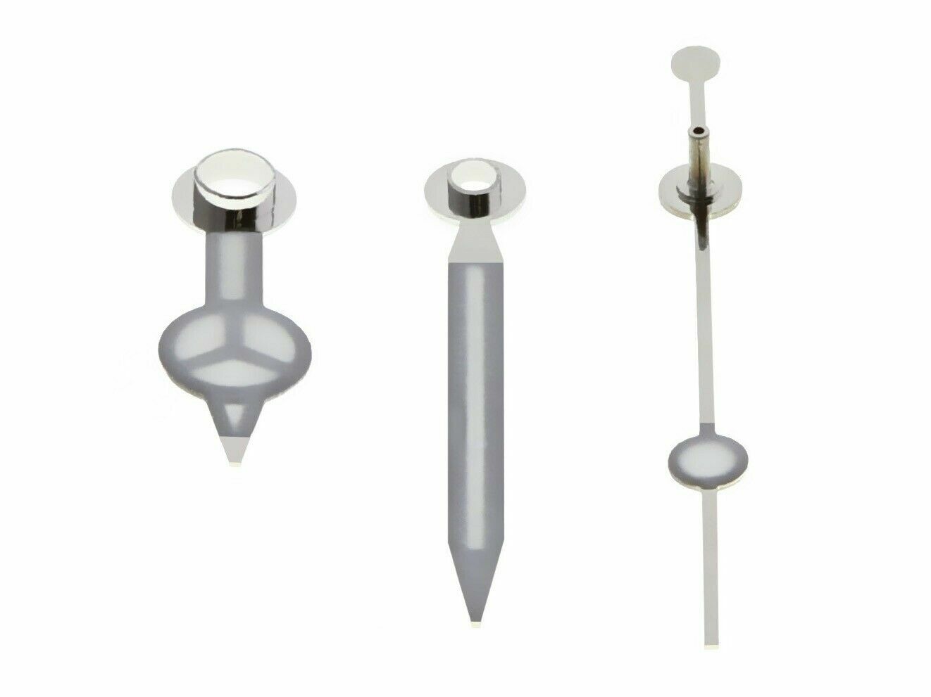 WATCH HANDS FOR ROLEX SUBMARINER 1530 MOVEMENT SILVER STEEL FITS 5512, 5513