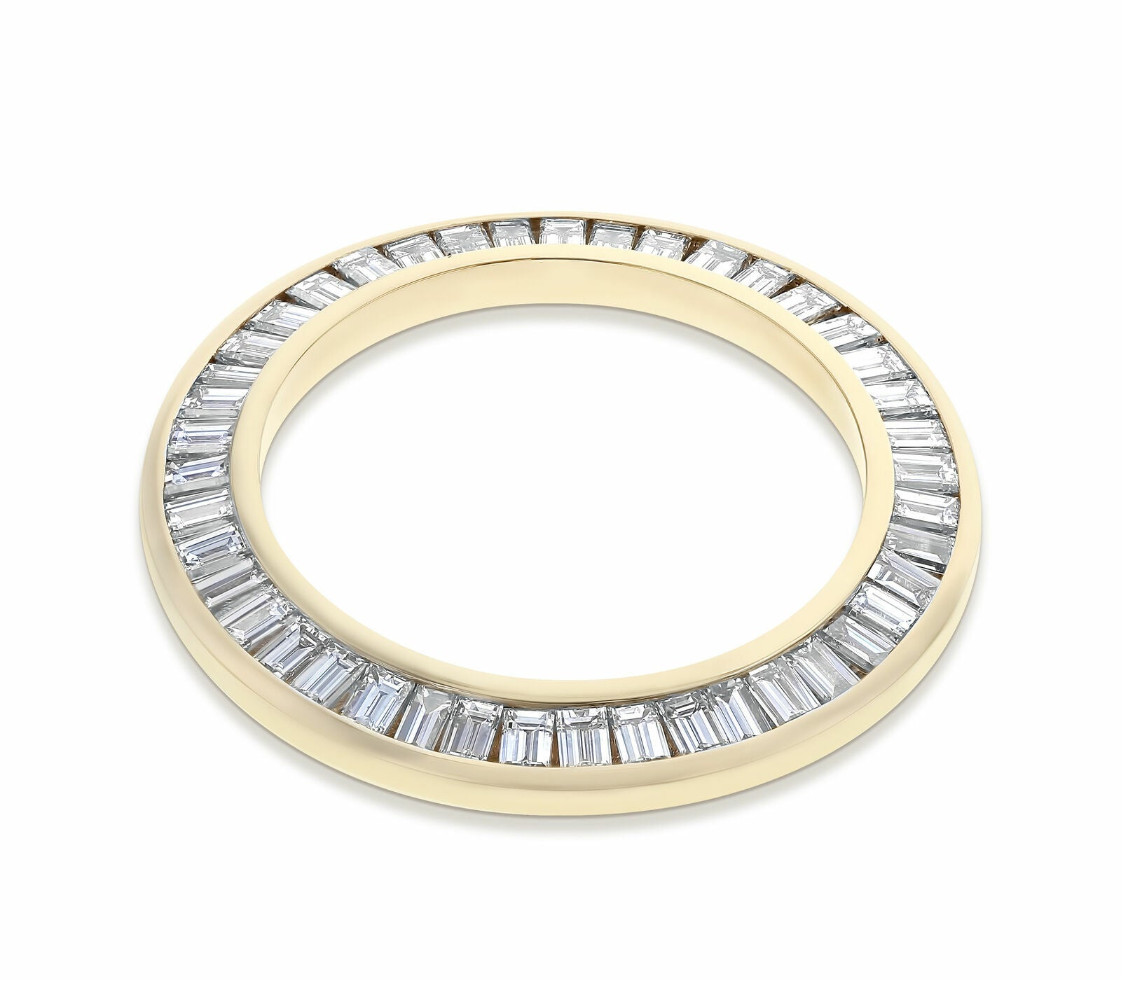 LADIES 1.75CT BAGUETTE DIAMOND BEZEL 14KY FOR ROLEX 26MM DATEJUST, PRESIDENT