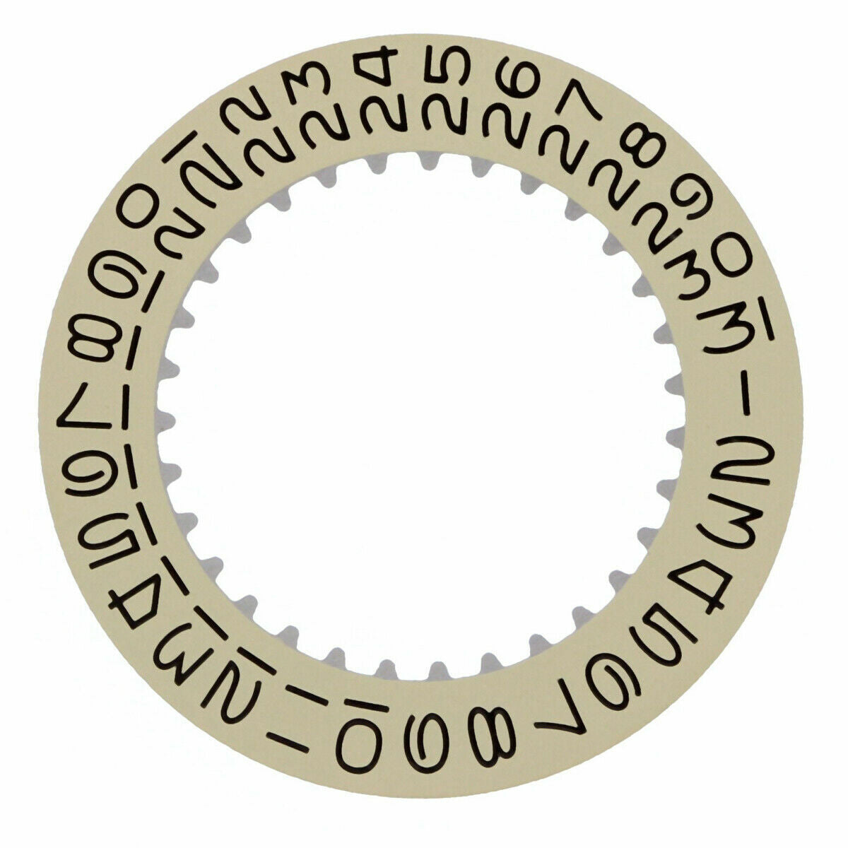 DATE DISC FOR ROOLEX 1530-1570 MOVEMENT CHAMPAGNE YELLOW WATCH PART