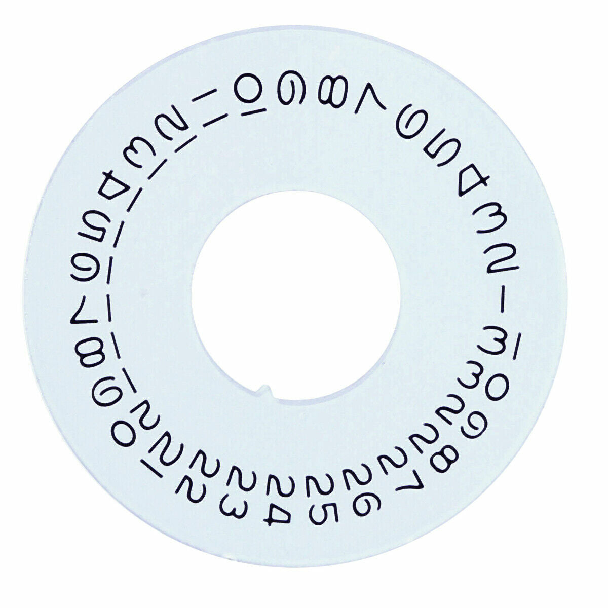 DATE DISC FOR ROLEX 1565 MOVEMENT FITS PRESIDENT DAY-DATE N/Q WHITE