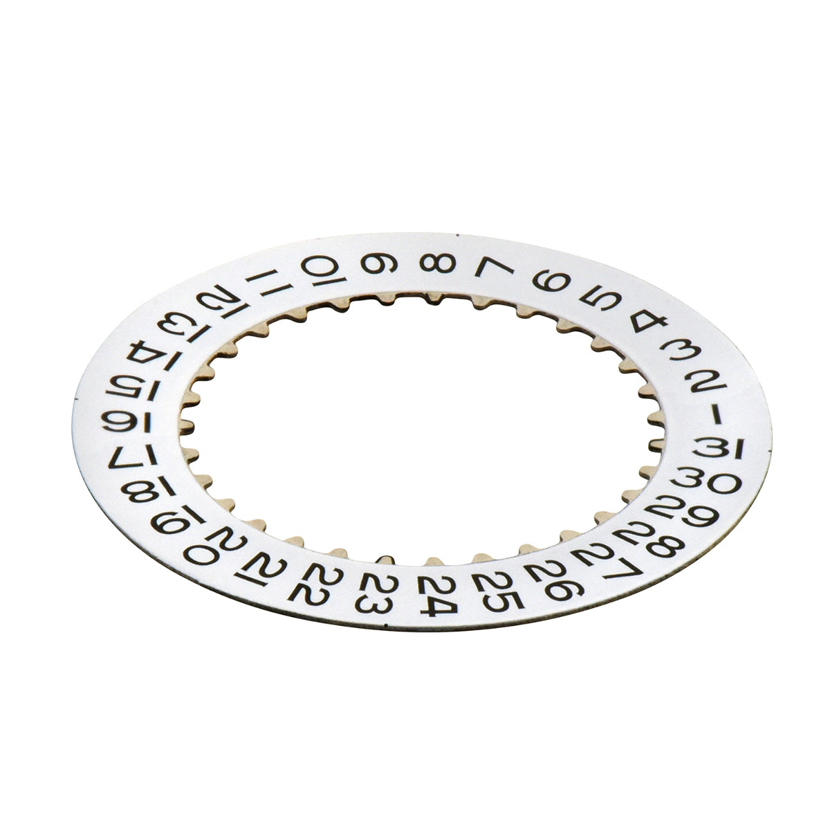 DATE DISC FOR ROLEX 3135-3155 MOVEMENT WHITE WITH BLACK NUMBERS