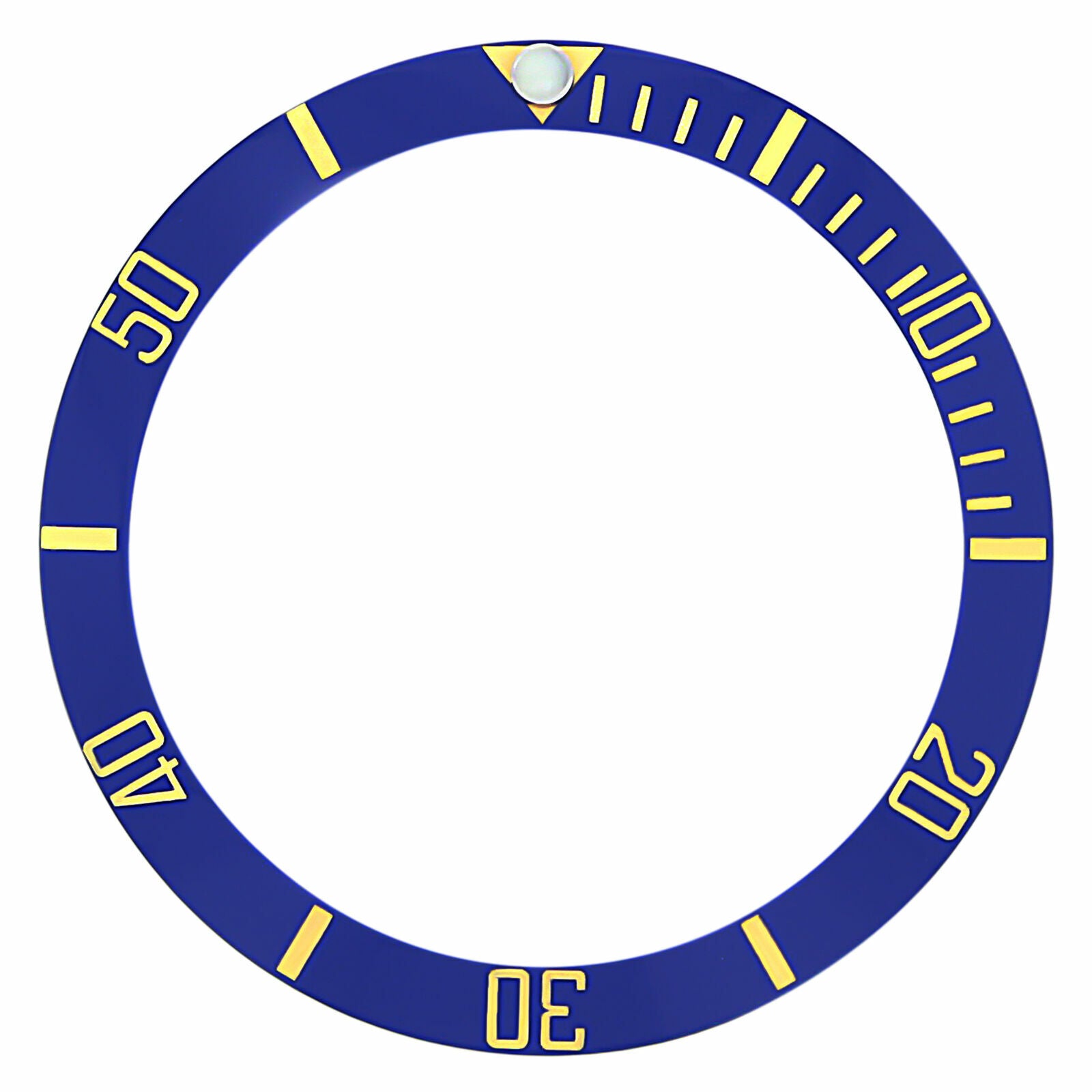 CERAMIC INSERT SAPPHIRE MODEL BLUE WITH GOLD FONTS FITS ROLEX 16613, 16618