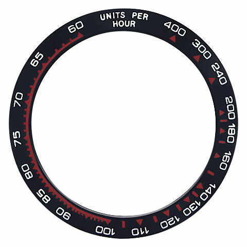 CERAMIC BEZEL INSERT FOR DATYONA 116568, 116598, 116519 BLACK WITH RED FONT