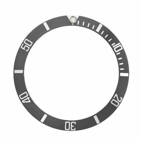 REPLACEMENT SUBMARINER BEZEL INSERT FOR ROLEX 16800, 16610, 16808, 16613 GRAY
