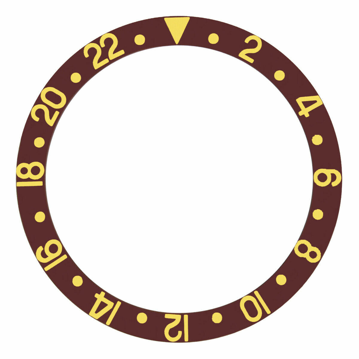 BEZEL INSERT FOR ROLEX GMT MASTER II 16713 16718 16700 16710 16760 BROWN GOLD