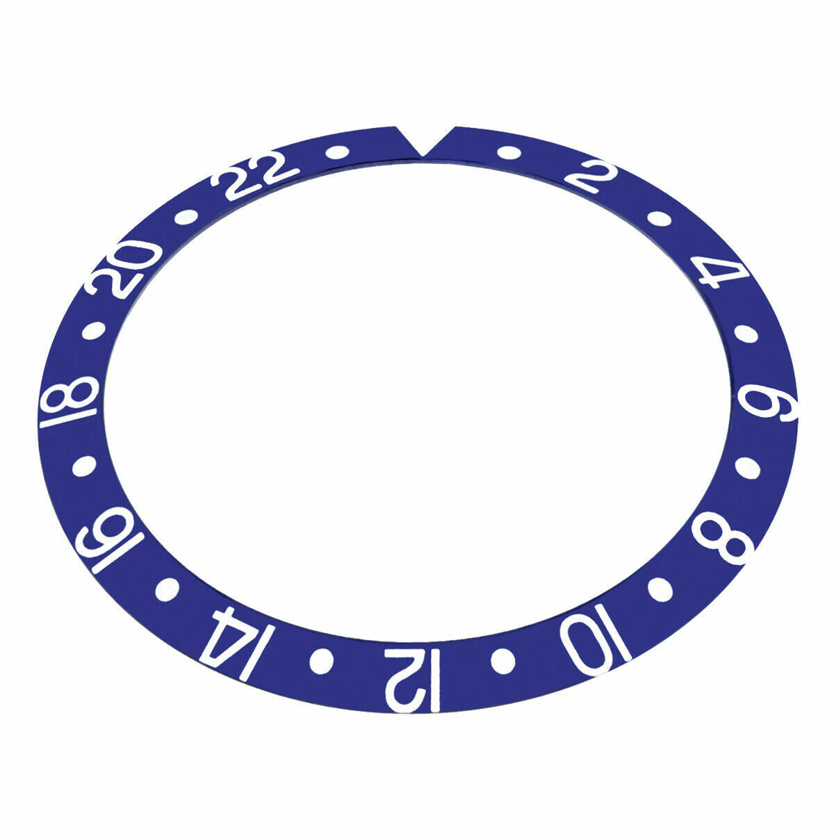 GMT BEZEL INSERT FOR ROLEX VINTAGE OLD GMT MASTER 1670, 1675, 16750 BLUE