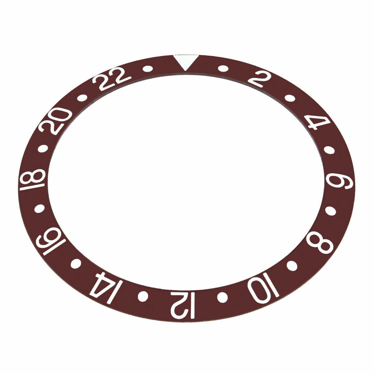 GMT BEZEL INSERT FOR ROLEX VINTAGE GMT MASTER 1670, 1675, 16750 BROWN