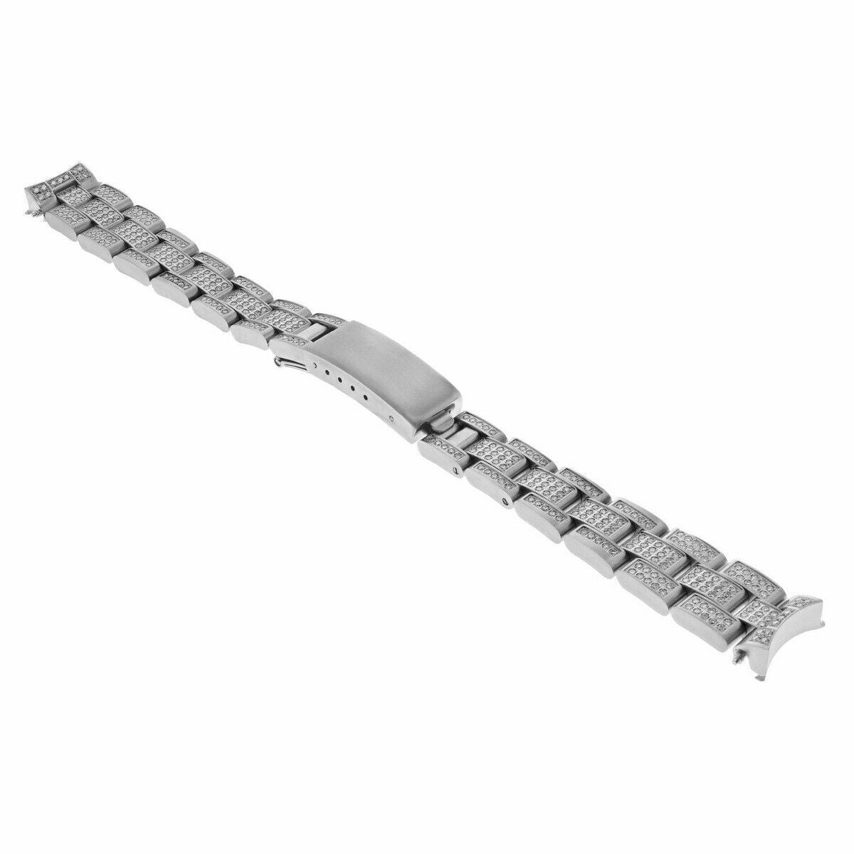 13MM STEEL 2.85CT NATURAL DIAMOND OYSTER WATCH BAND ROLEX 26MM 69126 69136 69166