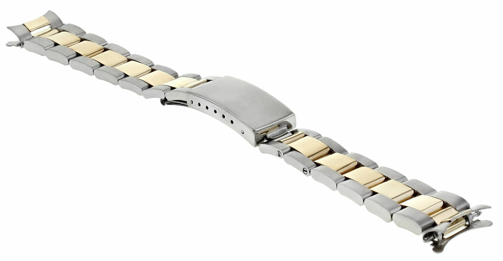 17MM MIDSIZE 14K/SS TWO TONE OYSTER WATCH BAND FOR ROLEX 31MM DATEJUST