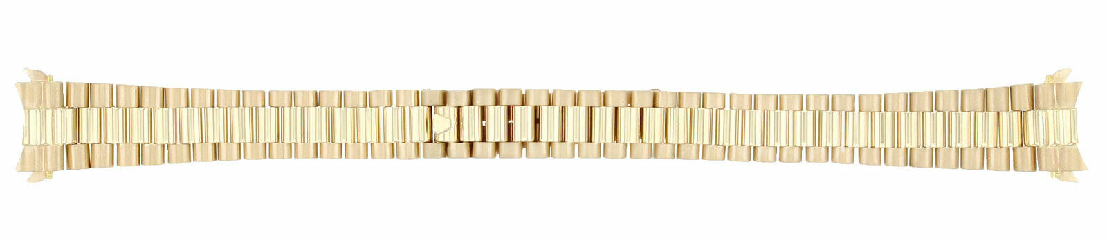 13MM 18K YELLOW GOLD PRESIDENT WATCH BAND FOR ROLEX 26MM SOLID CENTER 46 GRAMS
