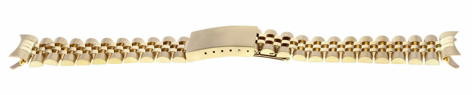 MENS 19MM 14K YELLOW GOLD JUBILEE WATCH BAND FOR ROLEX DATE 1500, 1501, 1503