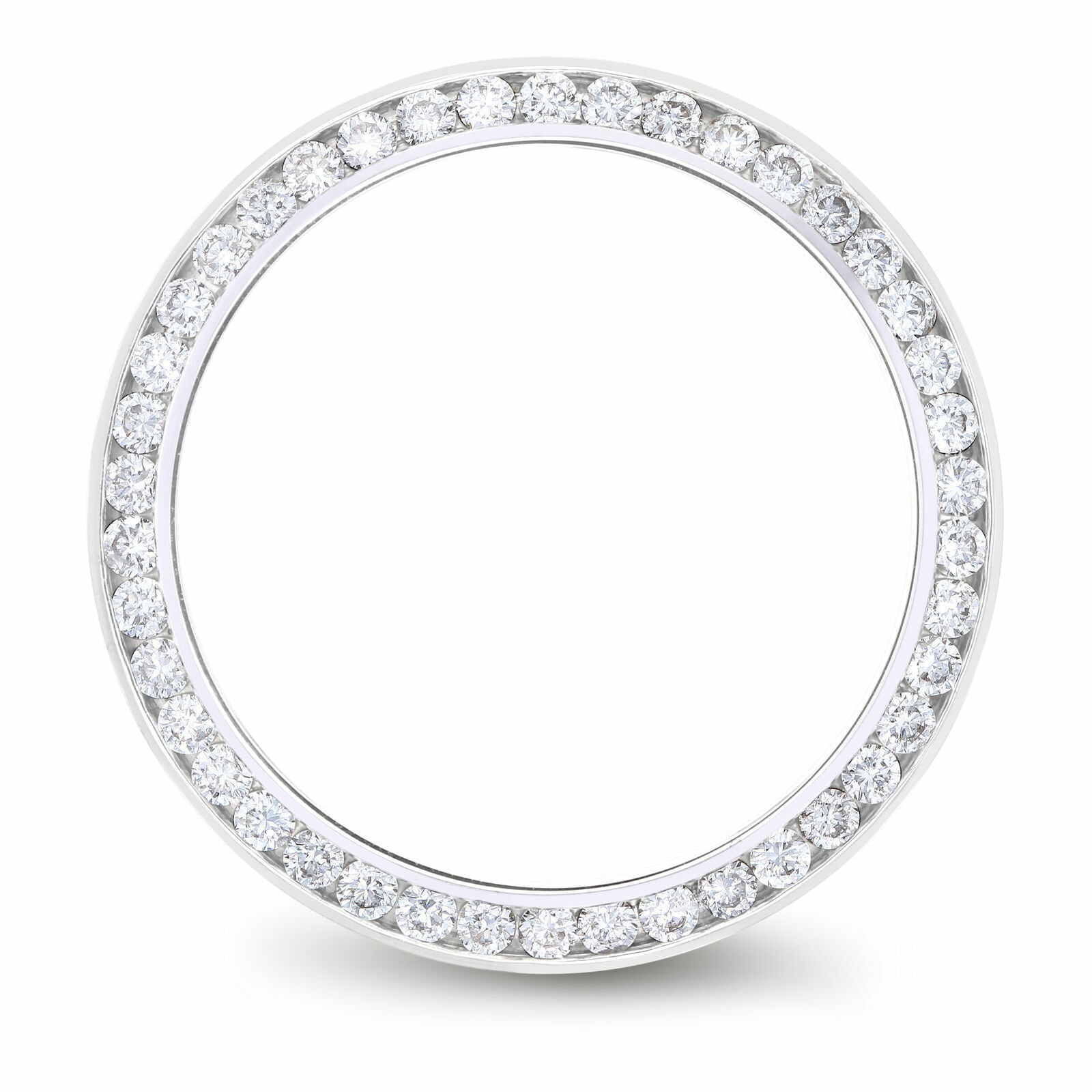 1CT CHANNEL SET DIAMOND BEZEL 18KW FOR 26MM ROLEX DATE, DATEJUST, PRES SUPERIOR