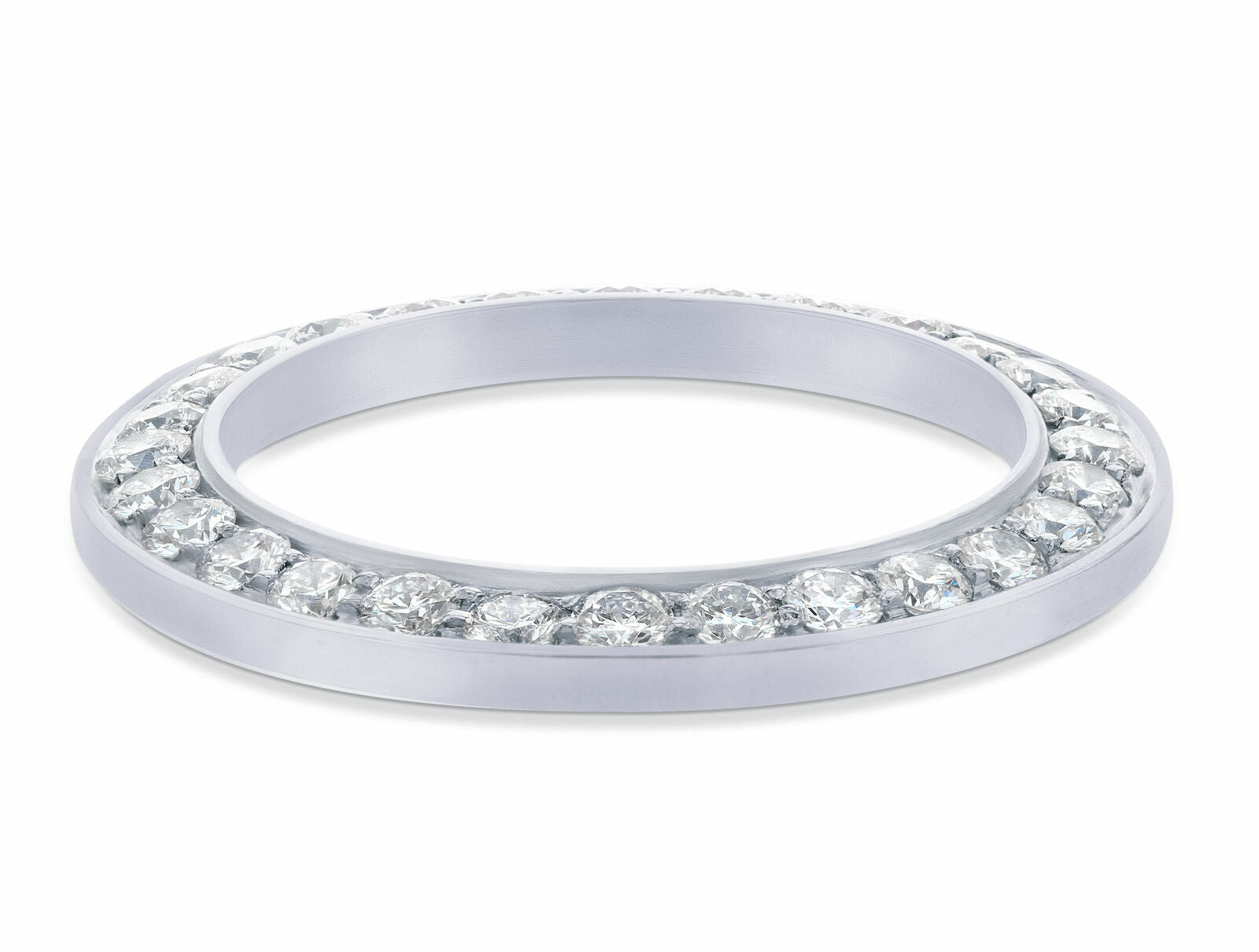 LADIES 2CT BEAD SET 18KW DIAMOND BEZEL FOR 26MM ROLEX DATE, DATEJUST SUPERIOR