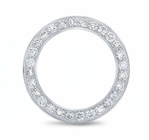 LADIES 2CT BEAD SET 18KW DIAMOND BEZEL FOR 26MM ROLEX DATE, DATEJUST SUPERIOR