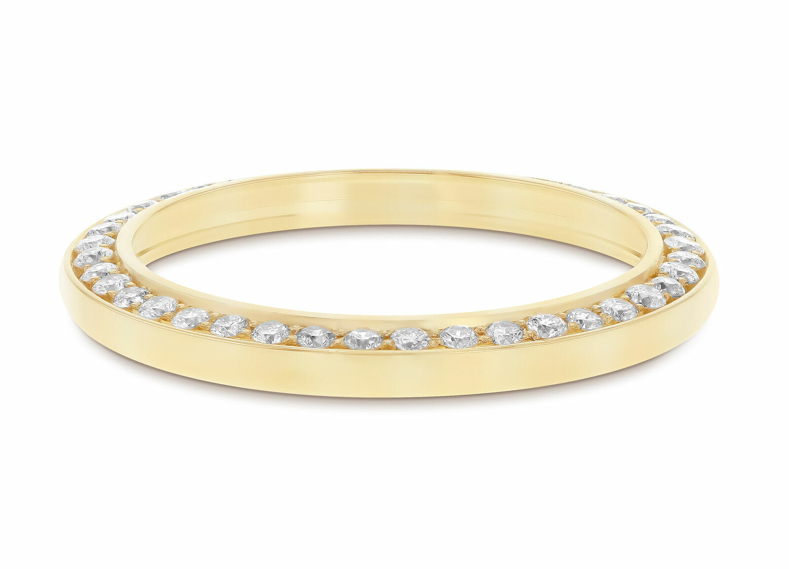 1CT BEAD SET NATURAL DIAMOND BEZEL 18KY FOR ROLEX NO DATE 67243 76163 76183