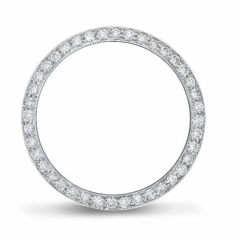 2CT BEAD SET DIAMOND BEZEL 18KW FOR ROLEX PRESIDENT, DAY DATE, DATEJUST 36MM