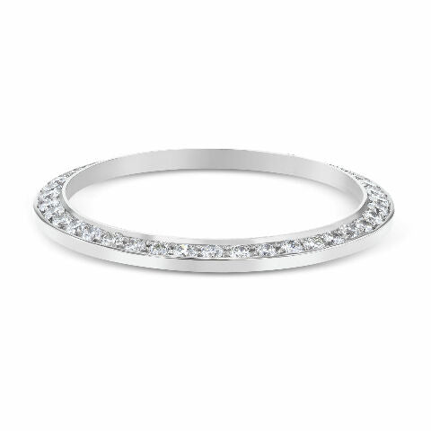 2CT BEAD SET DIAMOND BEZEL 18KW FOR ROLEX PRESIDENT, DAY DATE, DATEJUST 36MM