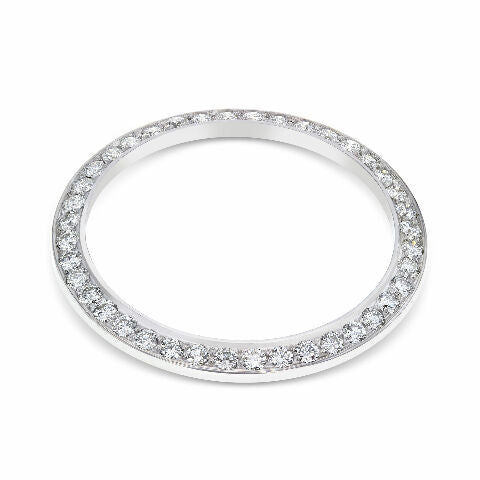 2CT BEAD SET DIAMOND BEZEL 18KW FOR ROLEX PRESIDENT, DAY DATE, DATEJUST 36MM