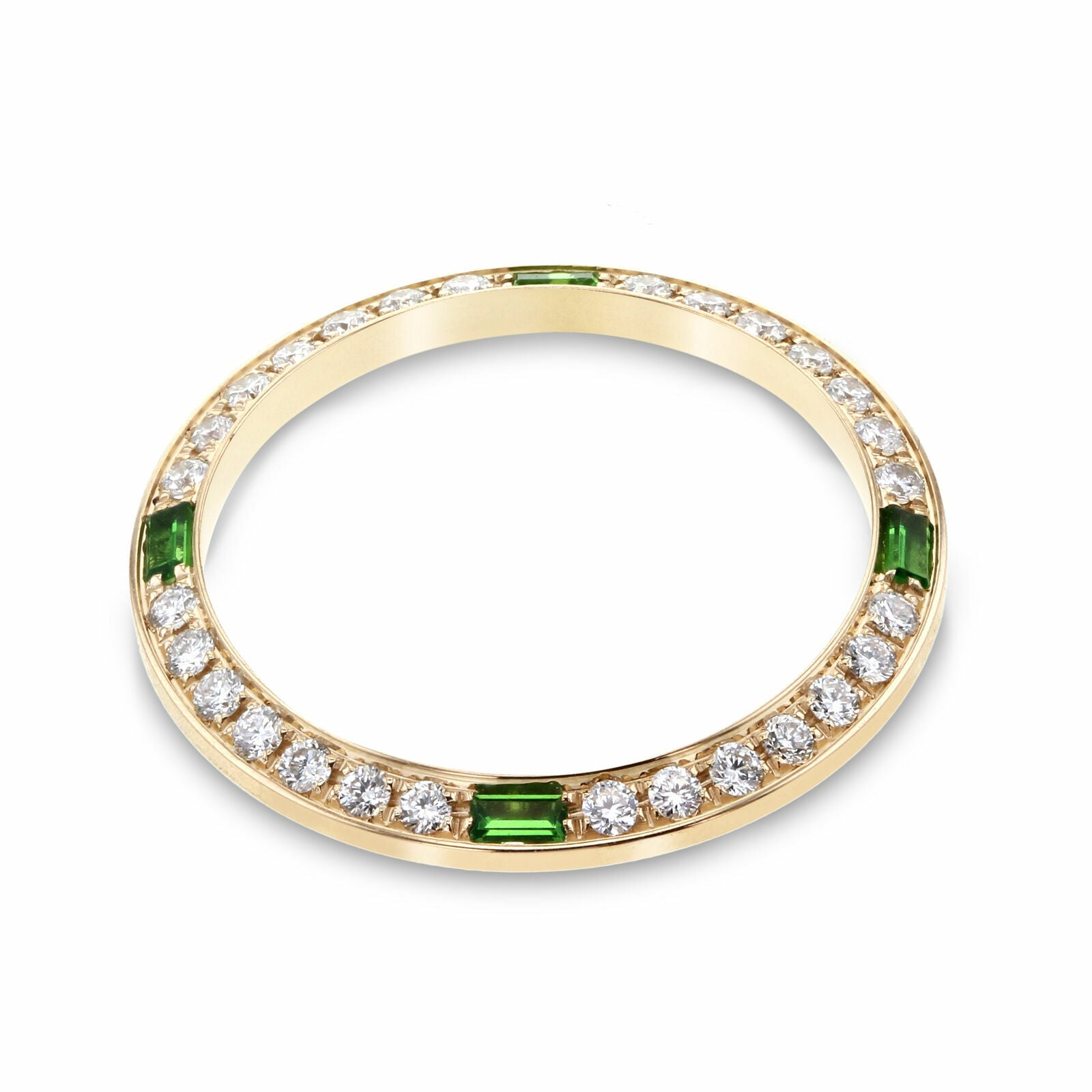 .70CT NATURAL DIAMOND BEZEL 18KY FOR ROLEX DATEJUST EMERALD 69163 69173 79163