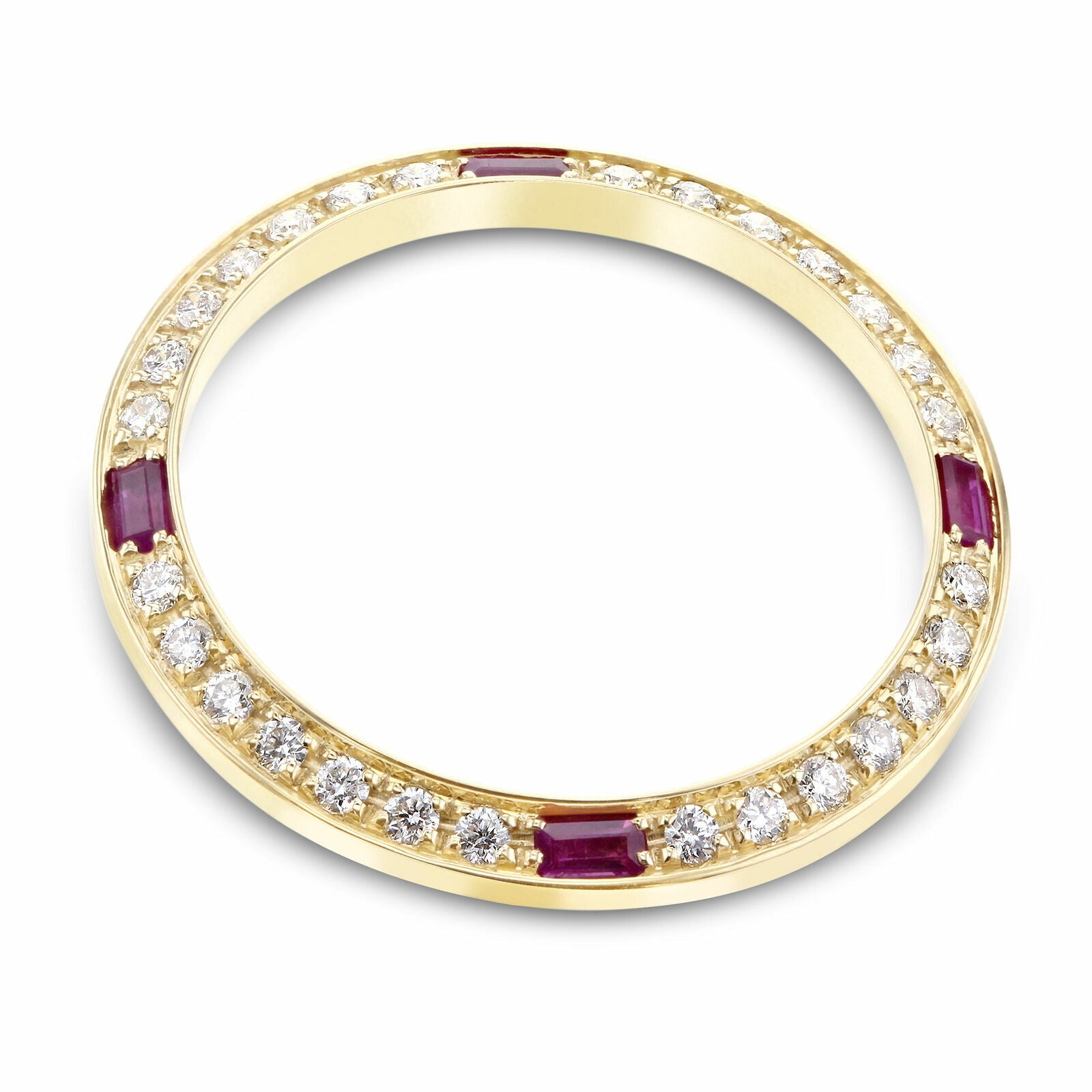 .70CT BEAD ST NATURAL DIAMOND BEZEL 18KY FOR ROLEX DATE 79173 79193 69068