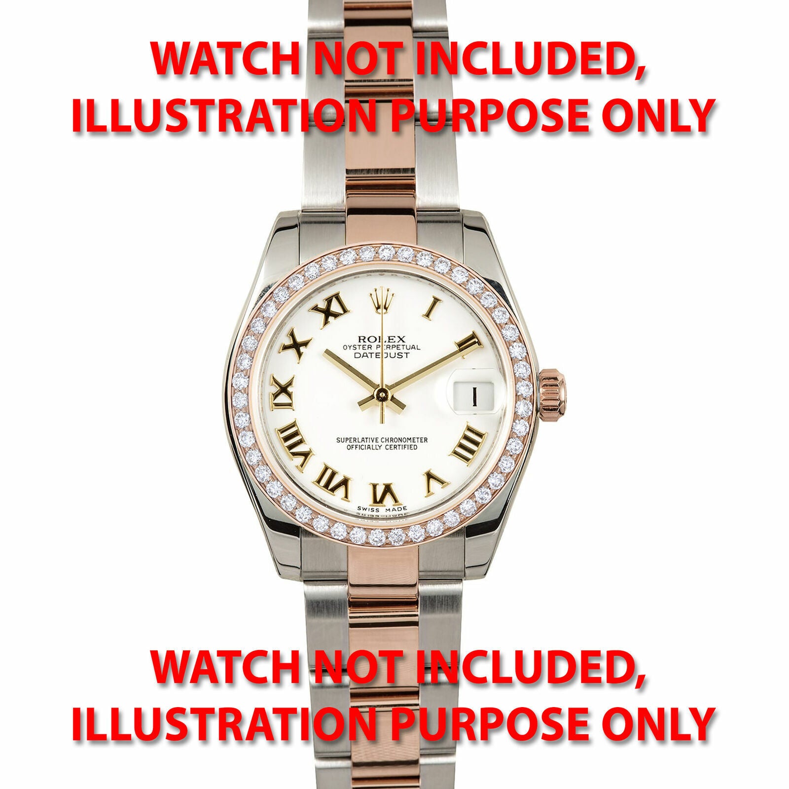 1CT ROSE GOLD NATURAL DIAMOND BEZEL FOR ROLEX 178245 178275 178241 178271 178341