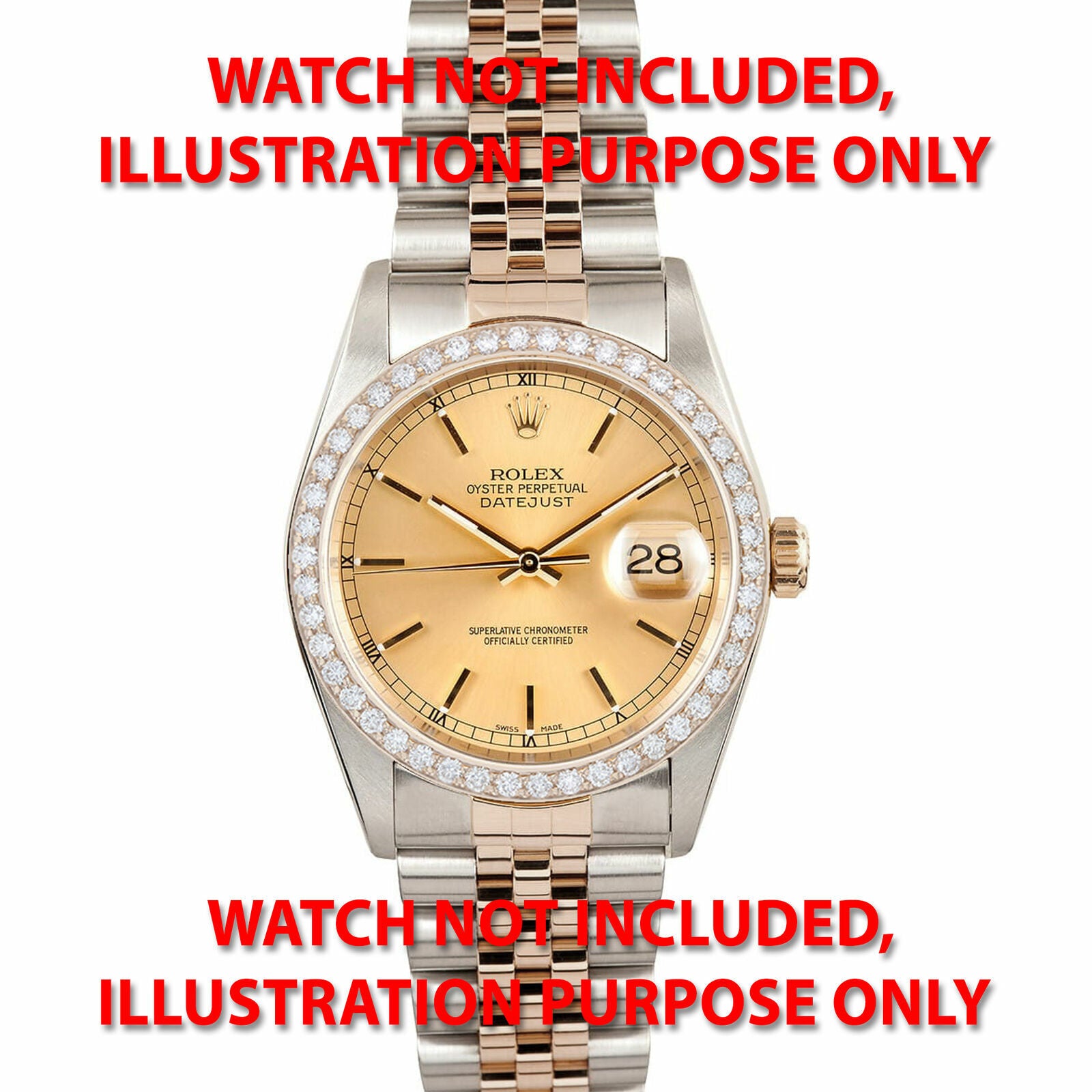 1.50CT BEAD NATURAL DIAMOND BEZEL ROLEX DATEJUST 126281 126201 126231 EVEROSE