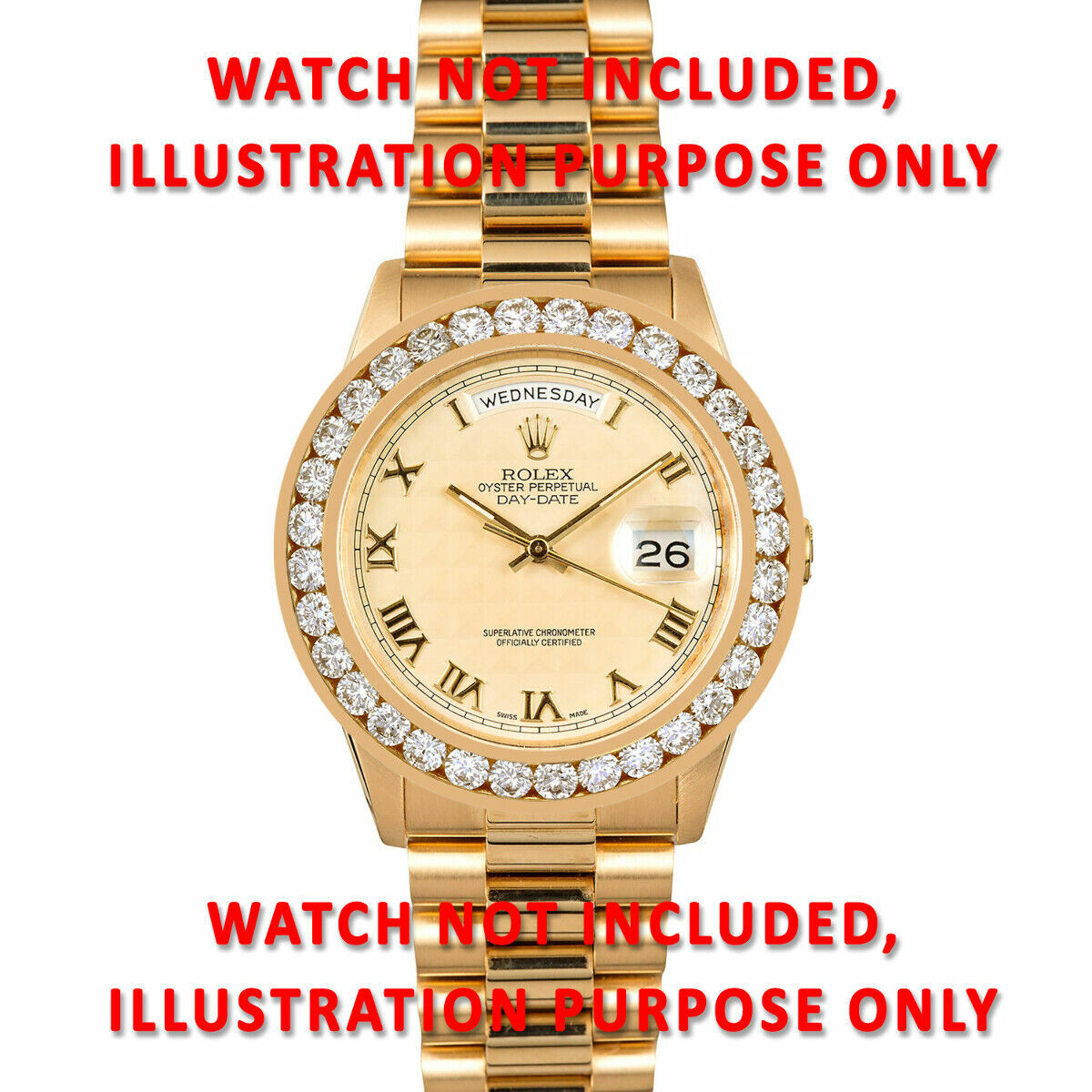 5CT CHANNEL DIAMOND BEZEL 14KY FOR 40MM ROLEX SUBMARINER, GMT MASTER 2, DAYTONA