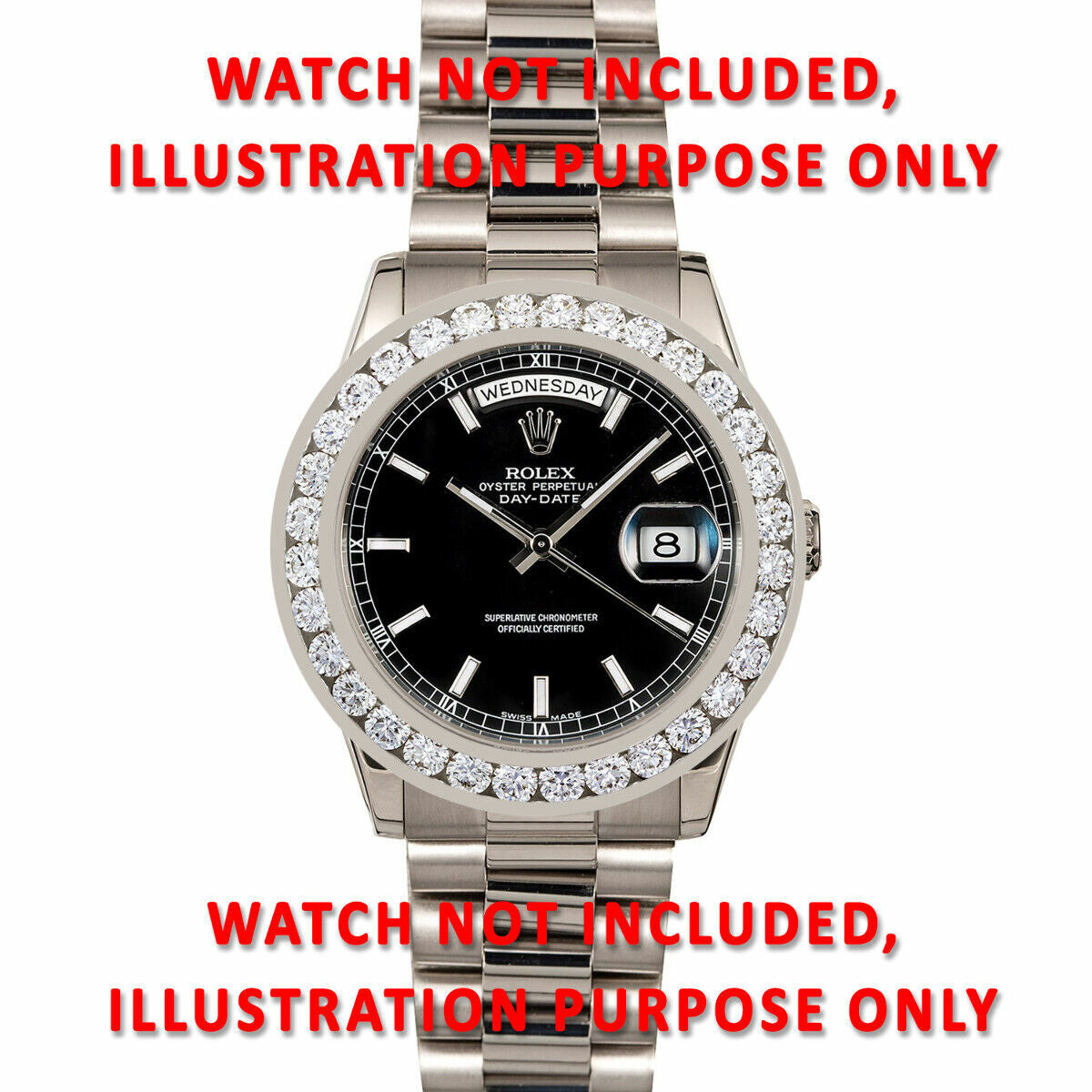 5CT CHANNEL DIAMOND BEZEL 14KW FOR 40MM ROLEX SUBMARINER, GMT MASTER 2, DAYTONA