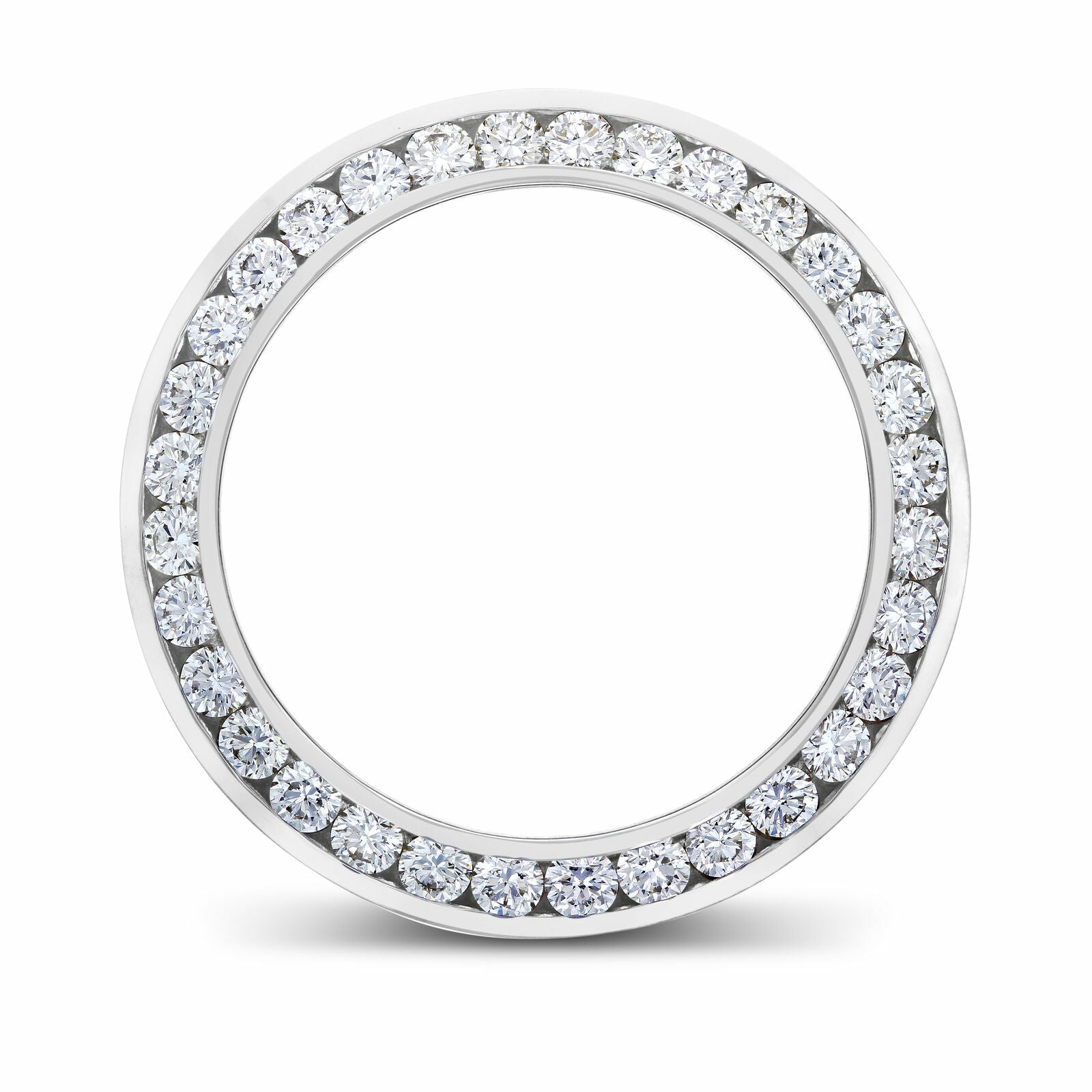 5CT CHANNEL DIAMOND BEZEL 14KW FOR 40MM ROLEX SUBMARINER, GMT MASTER 2, DAYTONA