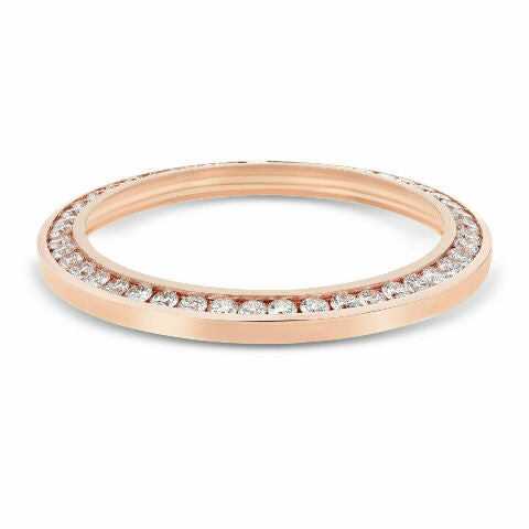 DAY-DATE 41MM 3.15CT CHANNEL SET DIAMOND BEZEL FOR ROLEX 18K ROSE GOLD 218235
