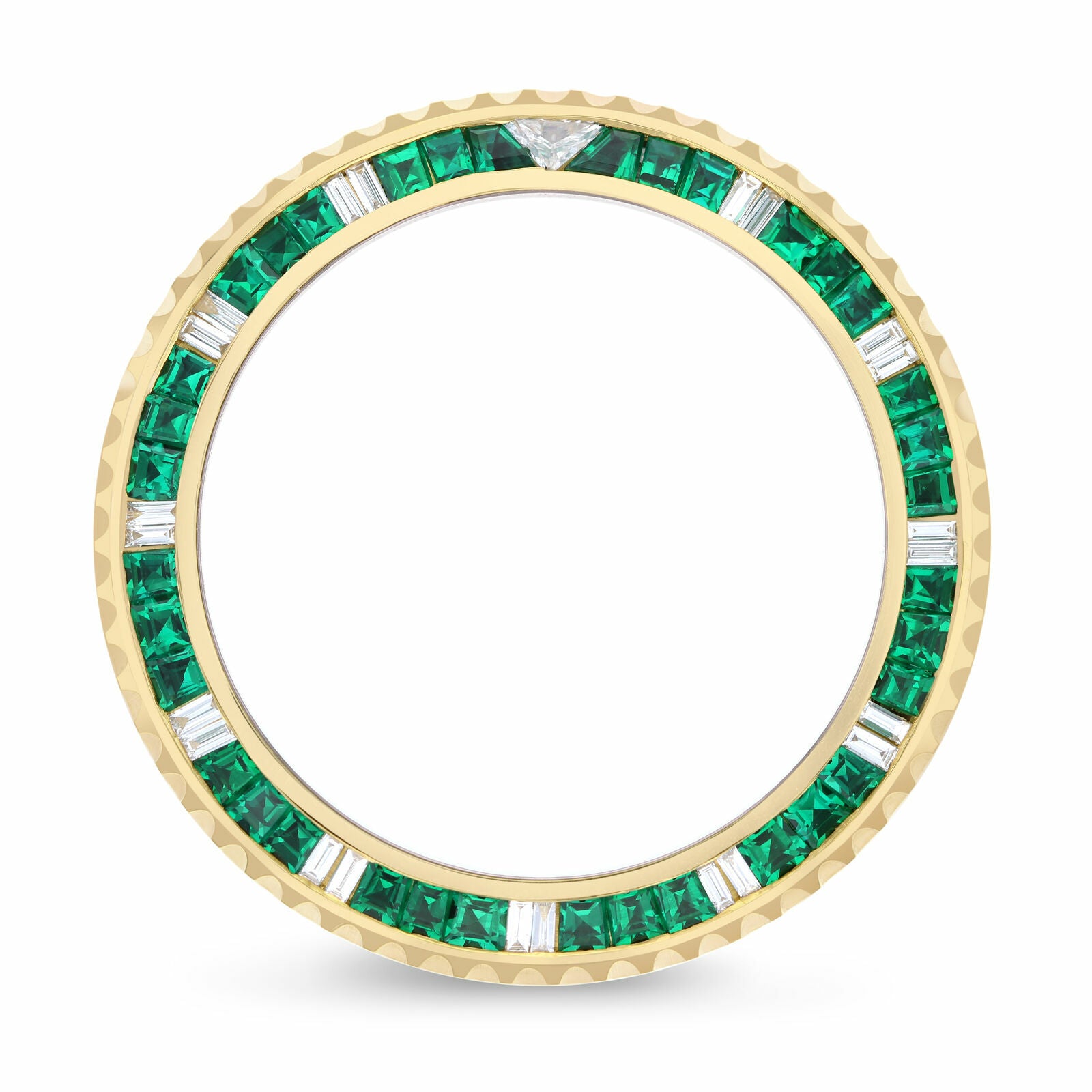 EMERALD & NATURAL DIAMOND BEZEL SPORT MODEL ROLEX SUBMARINER 16610LV 16613 16618