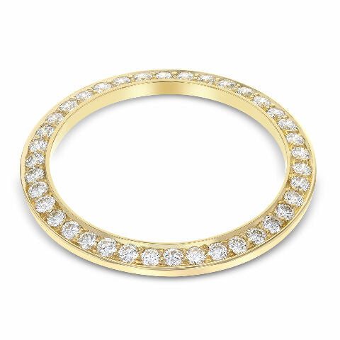 3CT BEAD SET DIAMOND BEZEL 14KY FOR ROLEX 40MM SUBMARINER, GMT MASTER 2, DAYTONA