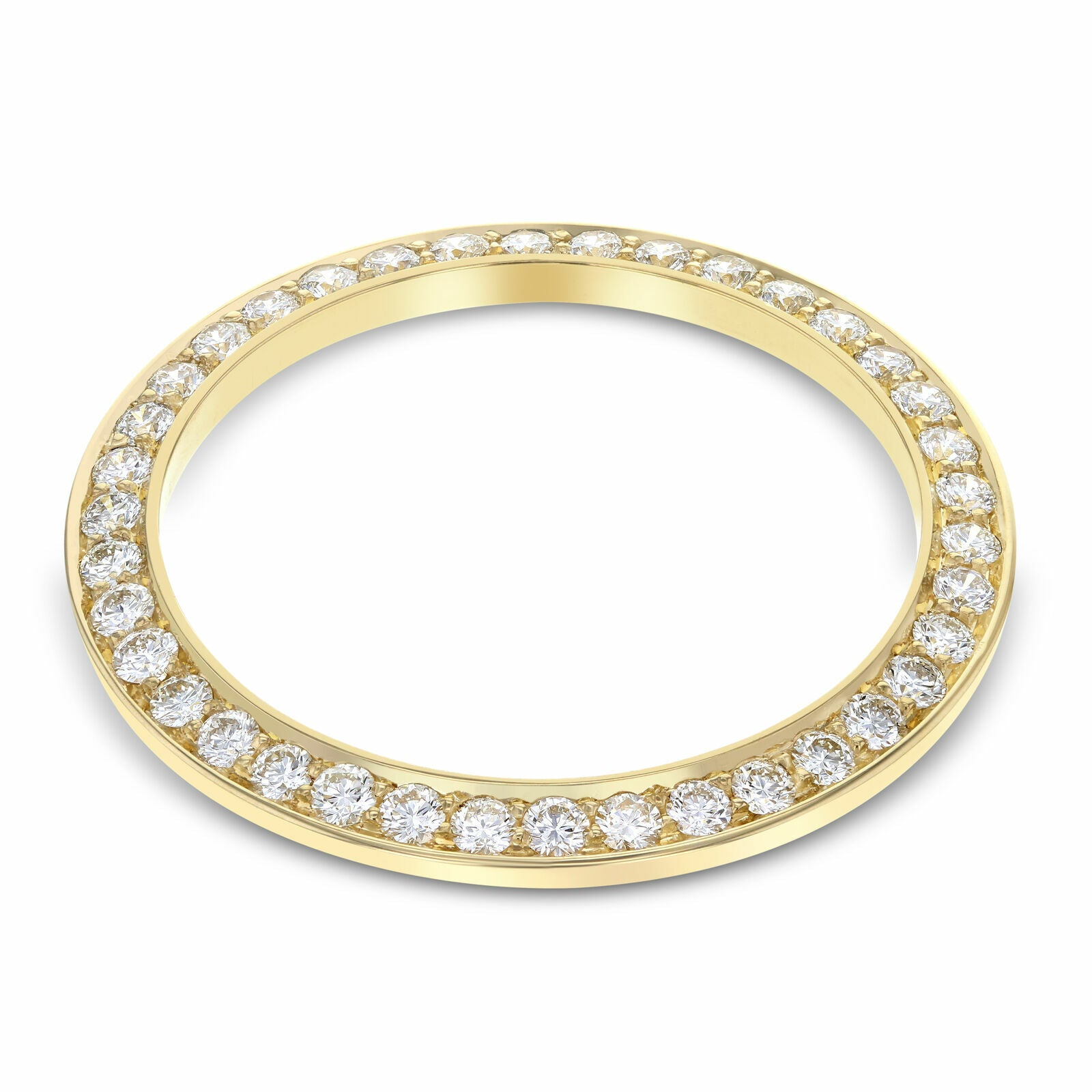 3CT BEAD SET DIAMOND BEZEL 14KY FOR ROLEX 40MM SUBMARINER, GMT MASTER 2, DAYTONA