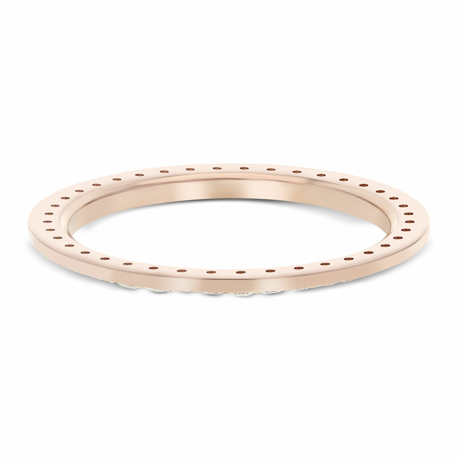 BEAD SET DIAMOND BEZEL 14K ROSE GOLD FOR ROLEX 36MM DATEJUST, PRESIDENT DAY DATE