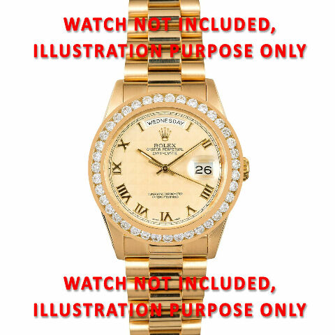 3CT CHANNEL DIAMOND BEZEL 14KY FOR ROLEX 40MM SUBMARINER, GMT MASTER 2, DAYTONA