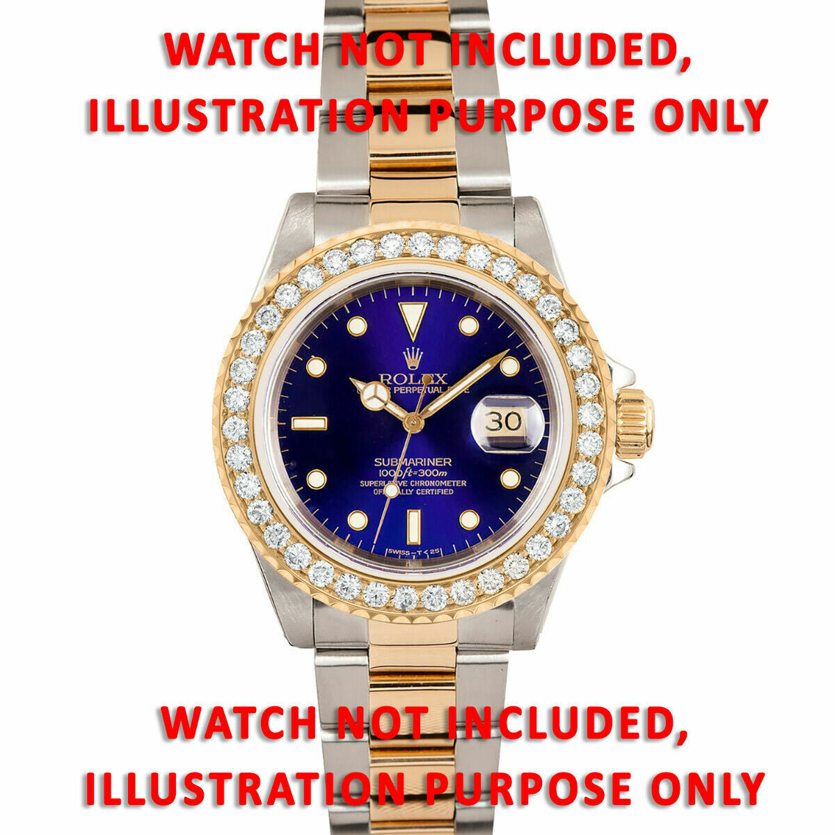 3CT BEAD NATURAL DIAMOND BEZEL 18KY ROLEX GMT MASTER 16713 16718 116713 116718