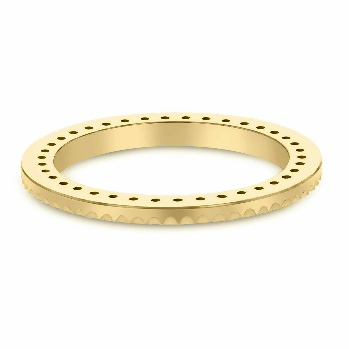 40MM 3CT BEAD SET DIAMOND BEZEL 18KY FOR ROLEX SUBMARINER, GMT MASTER 2 RIDGE