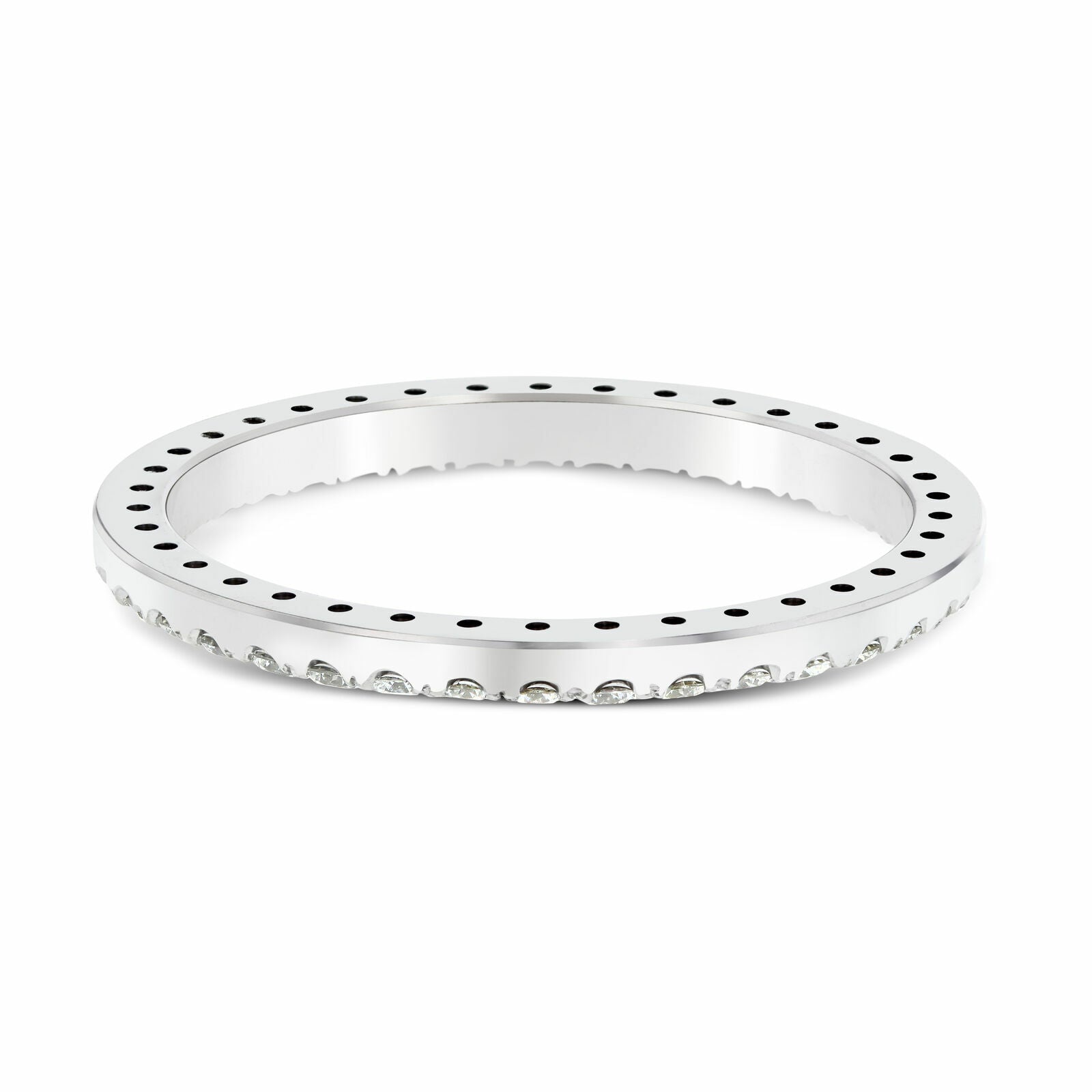 3CT U-SHAPE PRONG BEAD BEZEL DIAMOND BEZEL FOR ROLEX DATEJUST, DAY DATE 36MM SS