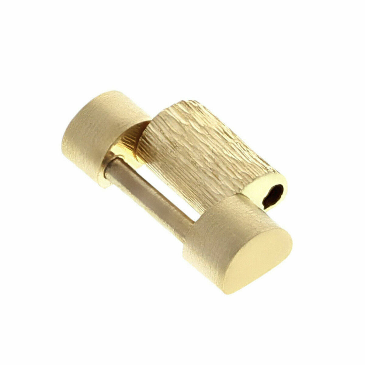 10MM 18K YELLOW GOLD PRESIDENT WATCH BAND LINK FOR 26MM PRESIDENT BARK FINISH