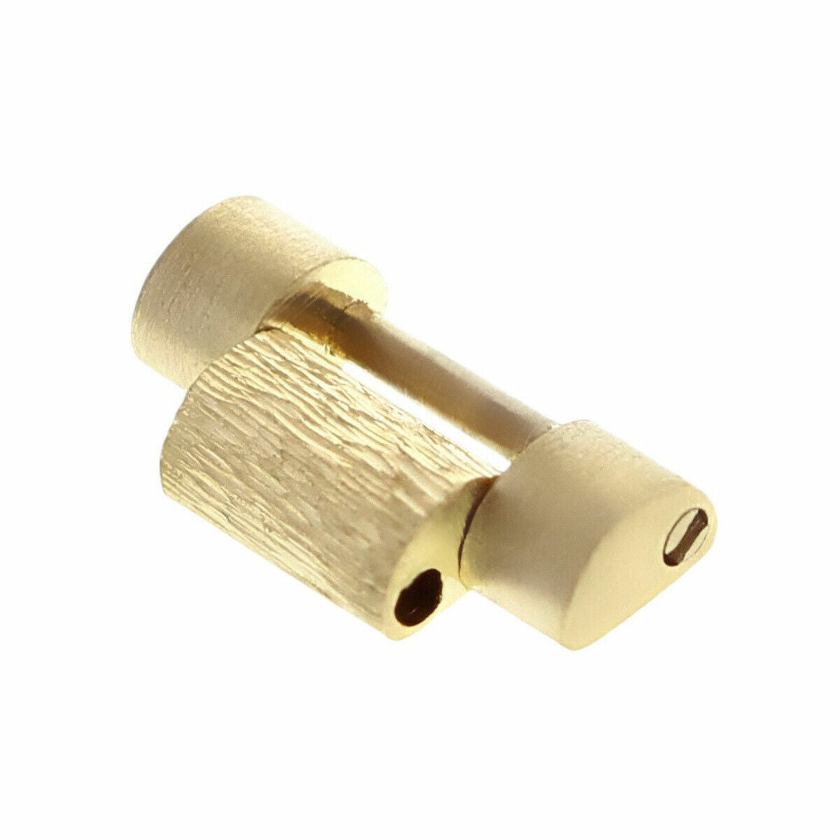 10MM 18K YELLOW GOLD PRESIDENT WATCH BAND LINK FOR 26MM PRESIDENT BARK FINISH