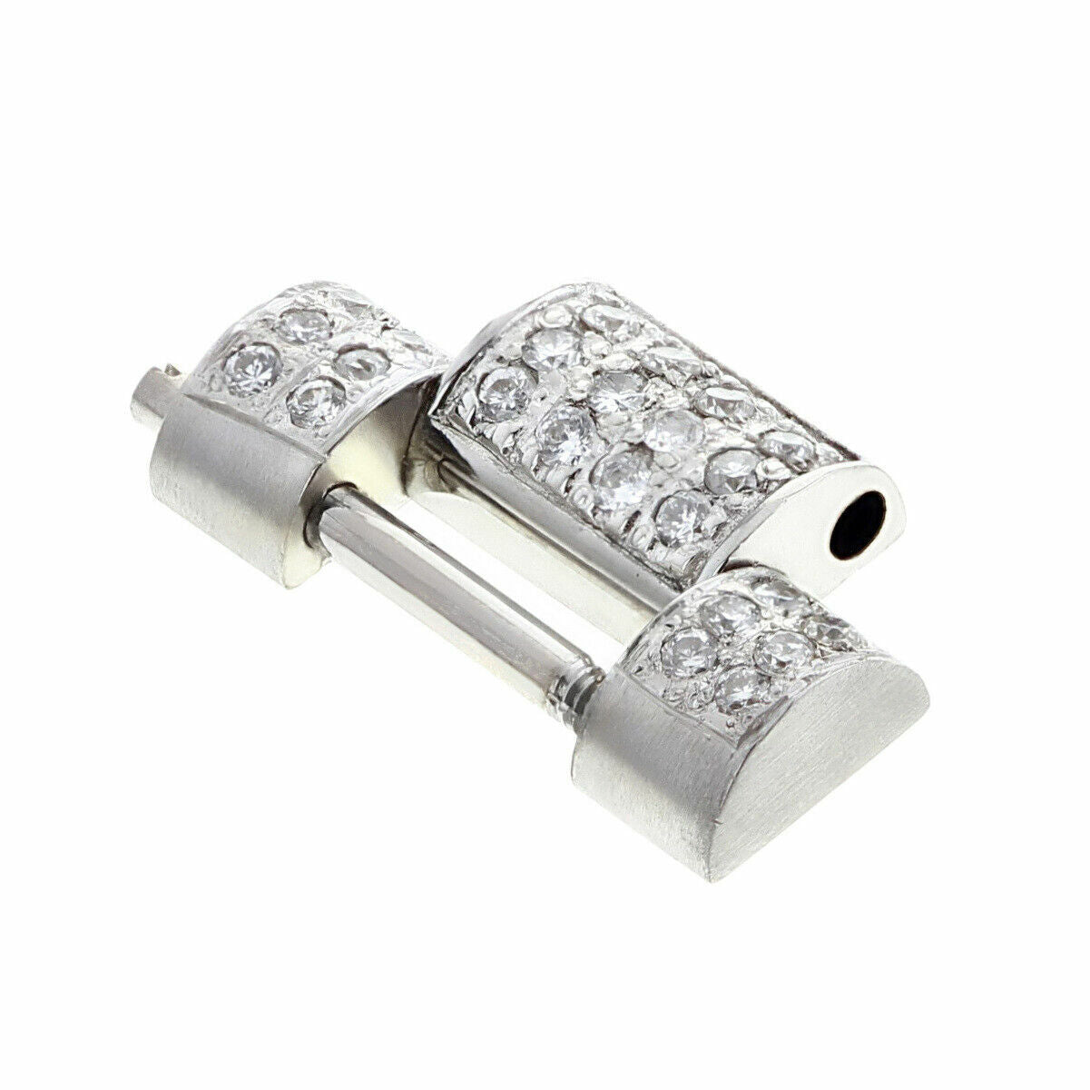 16MM 18KW DAY-DATE PRESIDENT WATCH BAND LINK FOR ROLEX 36MM WITH ALL DIAMONDS