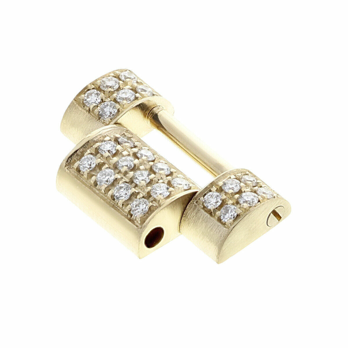 16MM 18KY DAY-DATE PRESIDENT WATCH BAND LINK FOR ROLEX 36MM WITH ALL DIAMONDS