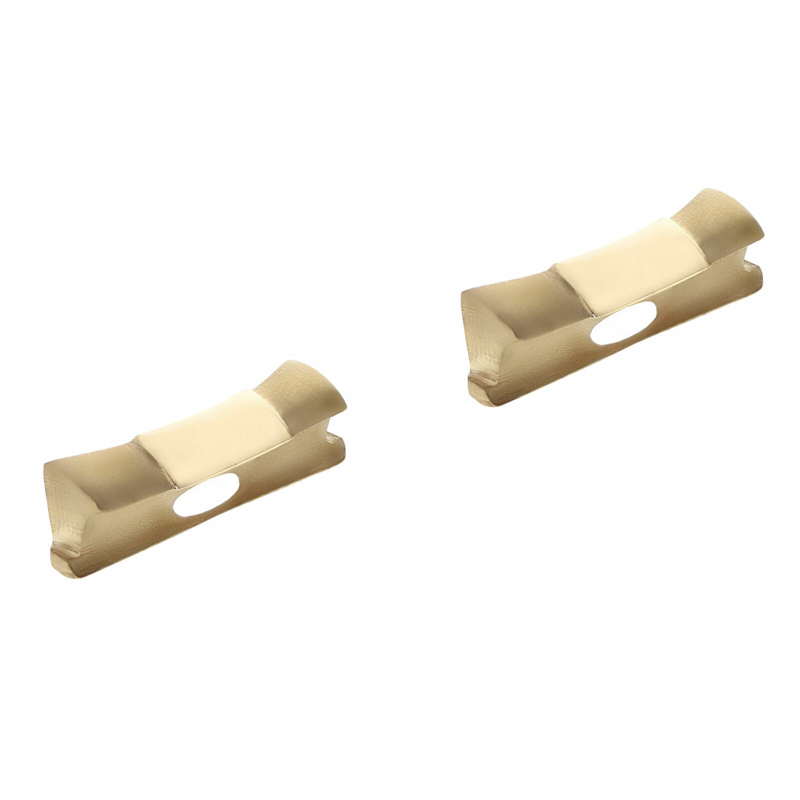 20MM 18KY REAL GOLD ENDPIECES FOR ROLEX 36MM LEATHER STRAP 1803, 18028, 18038